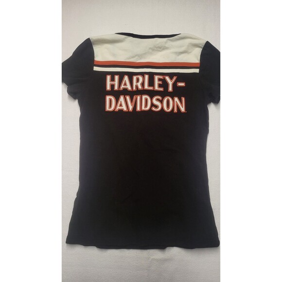 Women’s Harley Davidson Short Sleeve Top Logos and patches Size Small - Picture 8 of 8